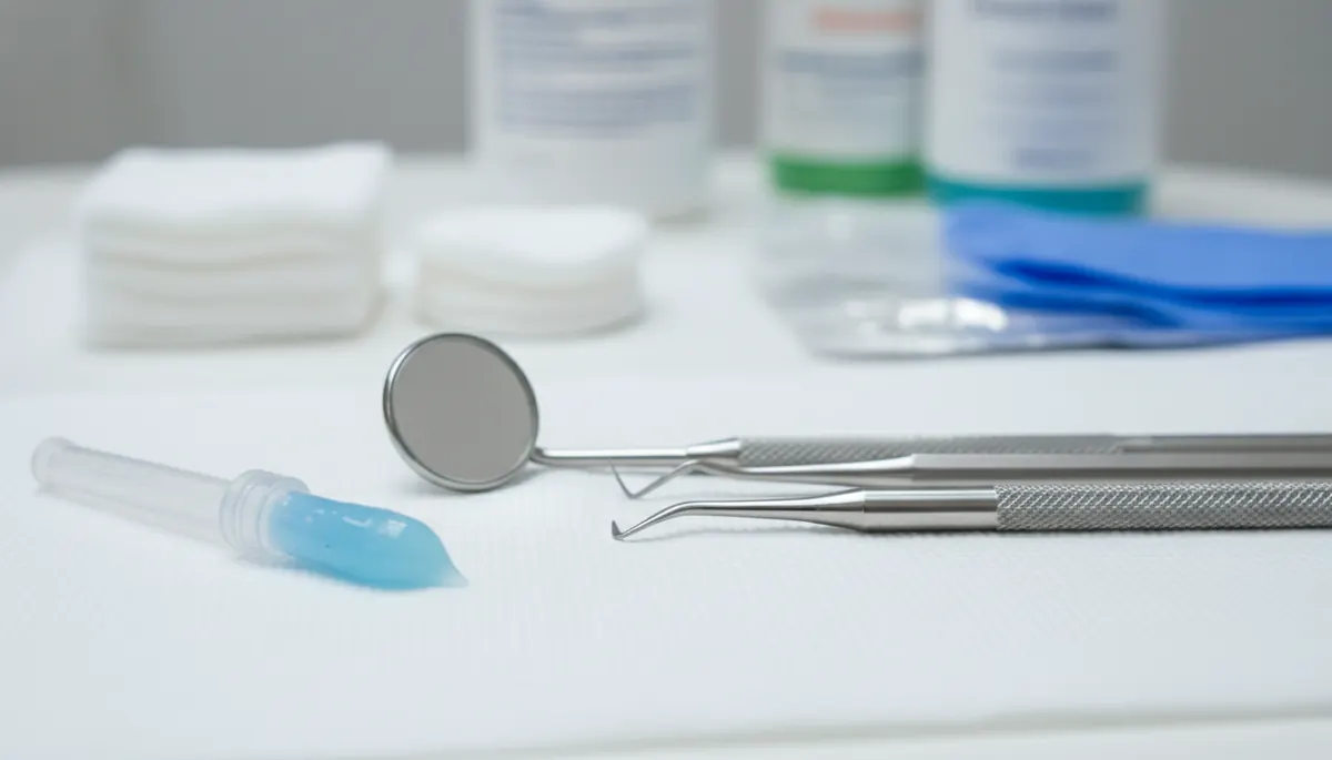 Detaliu clinic relevant pentru airflow dental la cabinet stomatologic