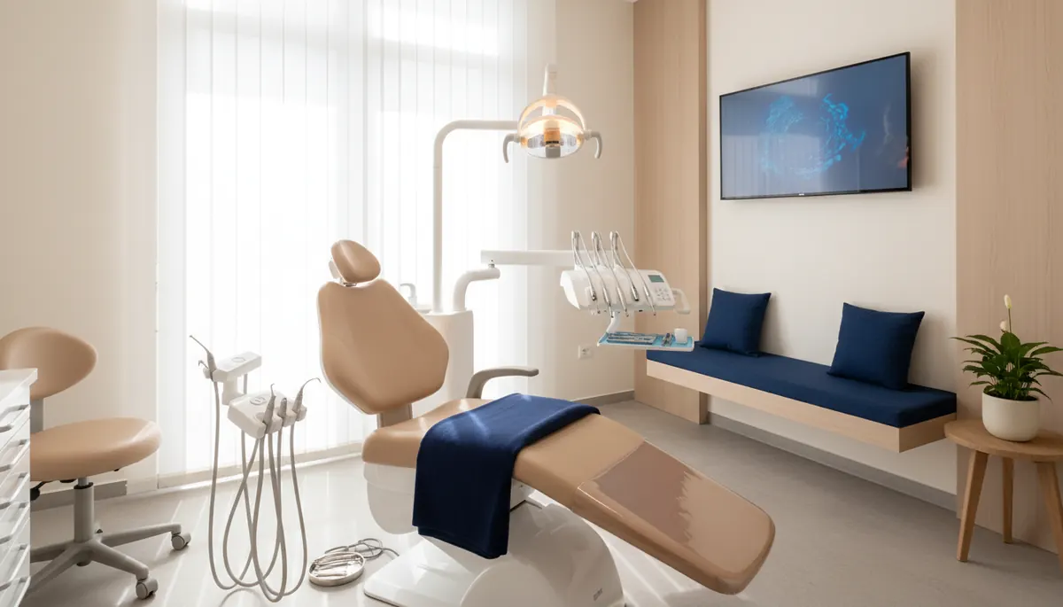 Consult stomatologic de rutina la adult intr-un cabinet dentar