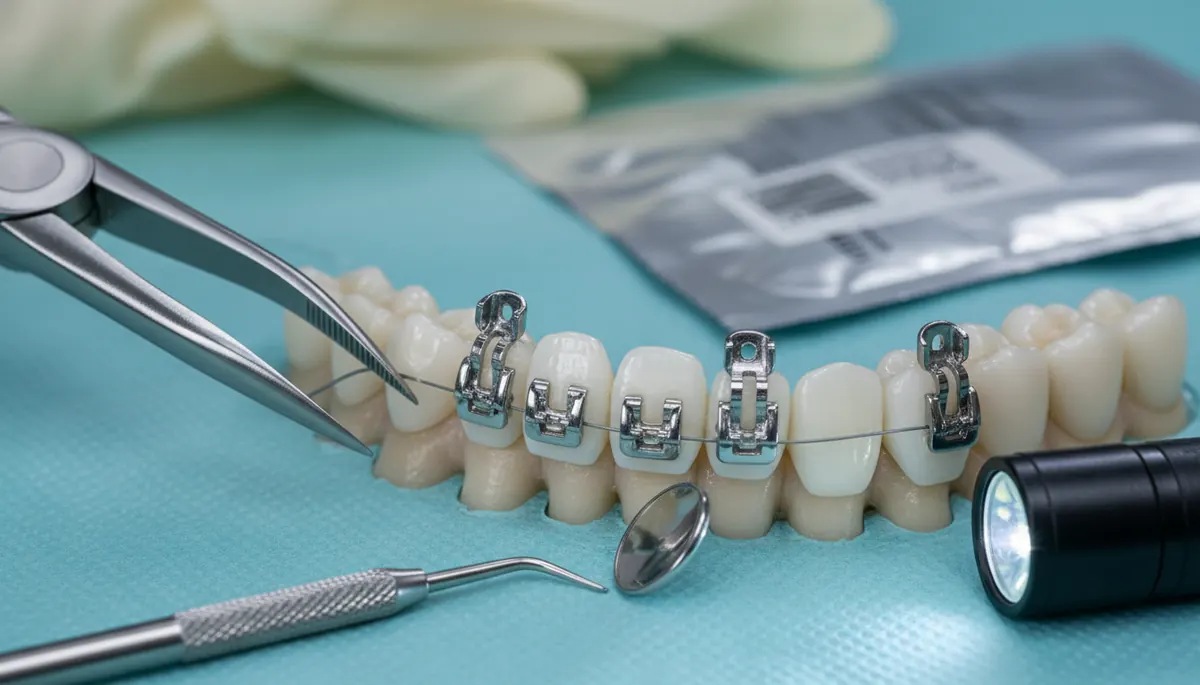 Detaliu clinic relevant pentru gutiere la cabinet stomatologic