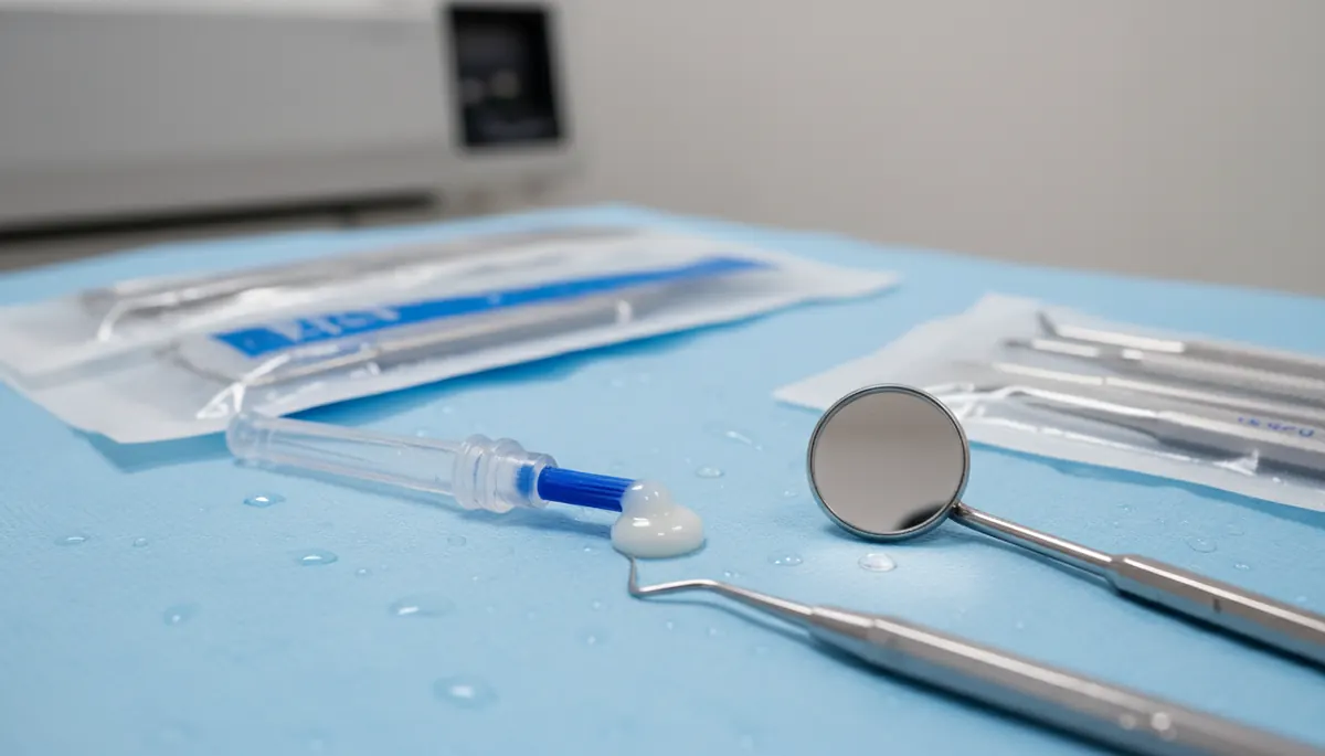 Detaliu clinic relevant pentru igienizare 2 la cabinet stomatologic
