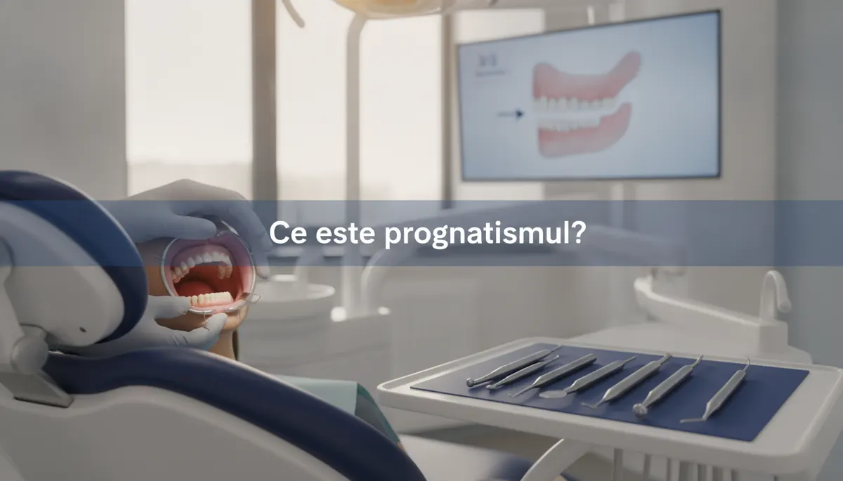 Mușcătură inversă de clasa a III-a, în care dinții de jos acoperă dinții de sus