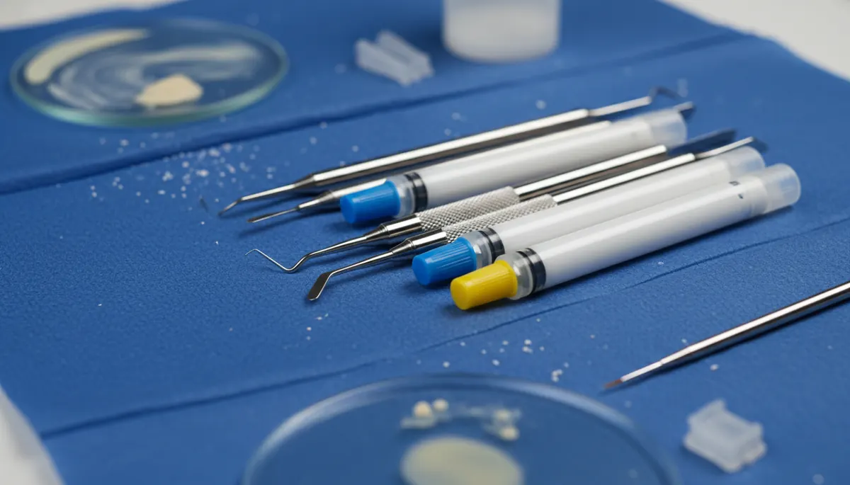 Detaliu clinic relevant pentru proteza scheletata cu capse la cabinet stomatologic