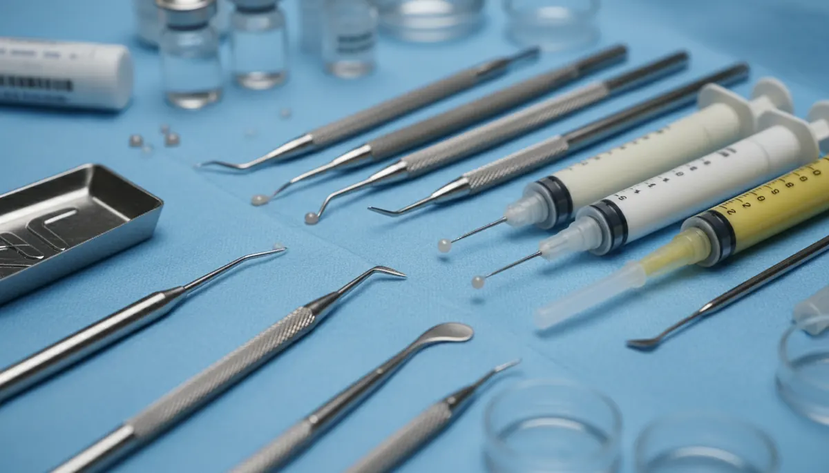 Detaliu clinic relevant pentru punte metalo ceramica la cabinet stomatologic